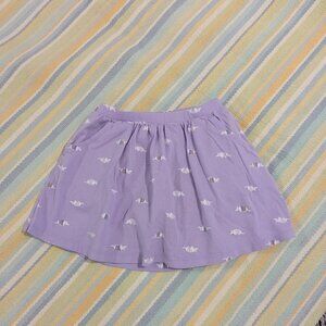 ⭐ Girls Lands End purple armadillo knit skirt size 5/6